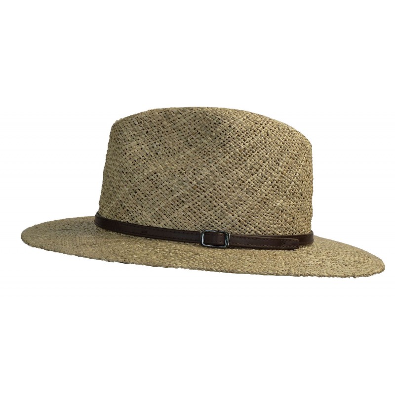 Kapelusz słomiany męski Panama splot typu len lekki 56 /M polska produkcja