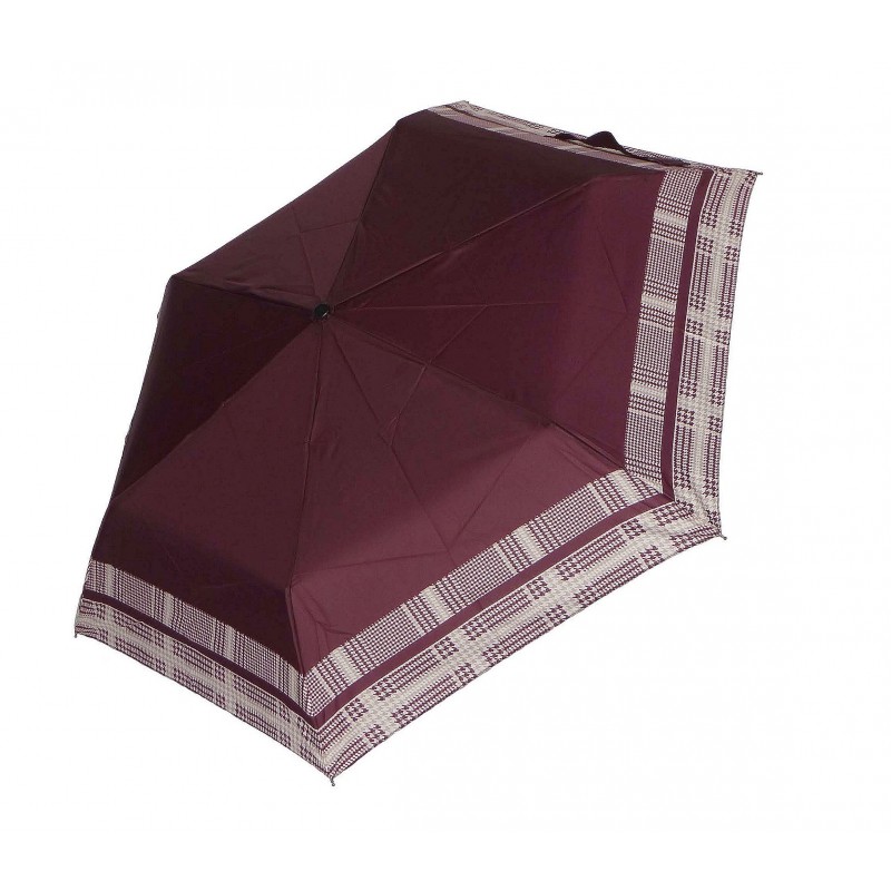 Parasol Doppler Havanna Ultra Lekki bordo szlaczek kratka