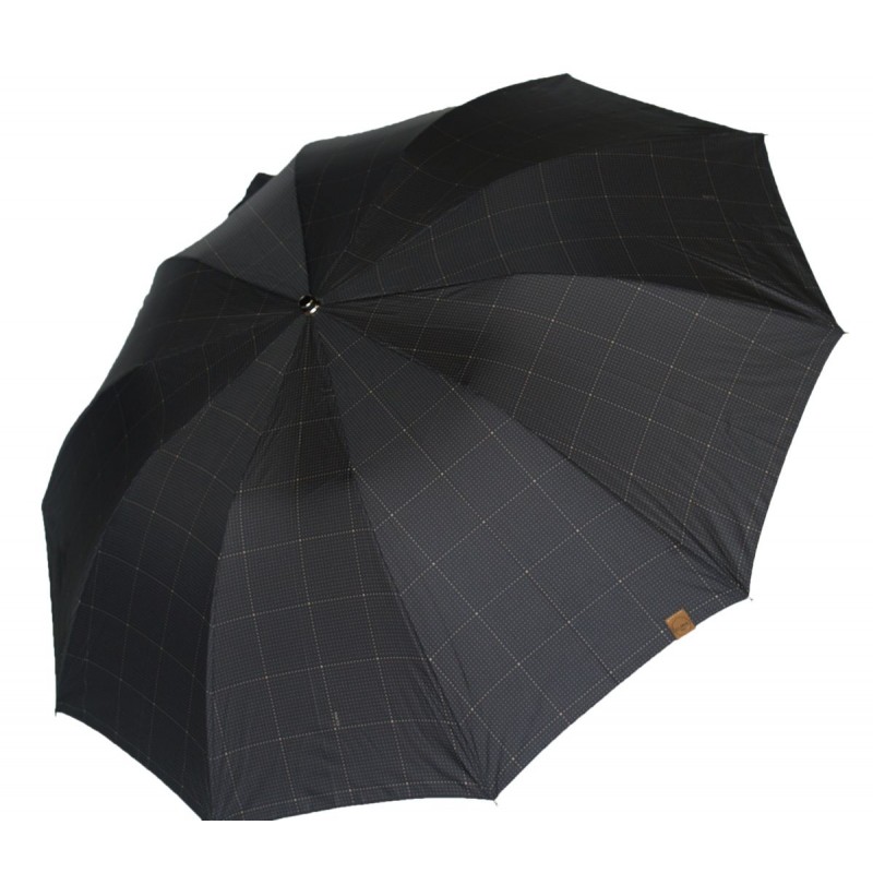 Parasol M&P męski elegant duży kratka z kropek