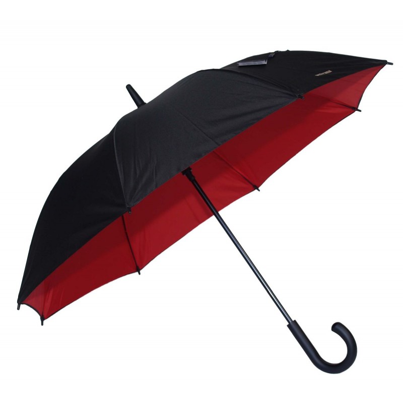 Wittchen mocny parasol jak płaszcz wampira czarno czerwony.