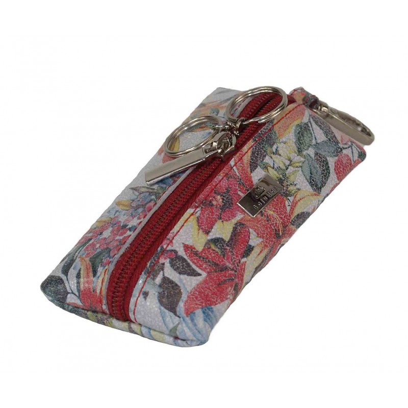 Etui skórzane na klucze Baju Baj witrażowa blada łąka.
